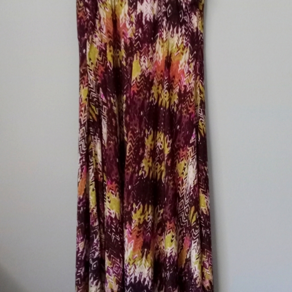 Long Dark Purple Summer Dress - Picture 3 of 4
